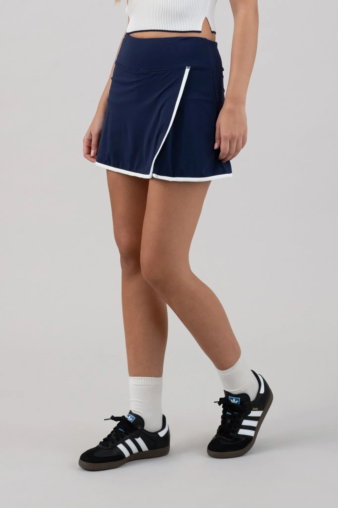 WRAP TENNIS MINI SKIRT WITH SHORTS