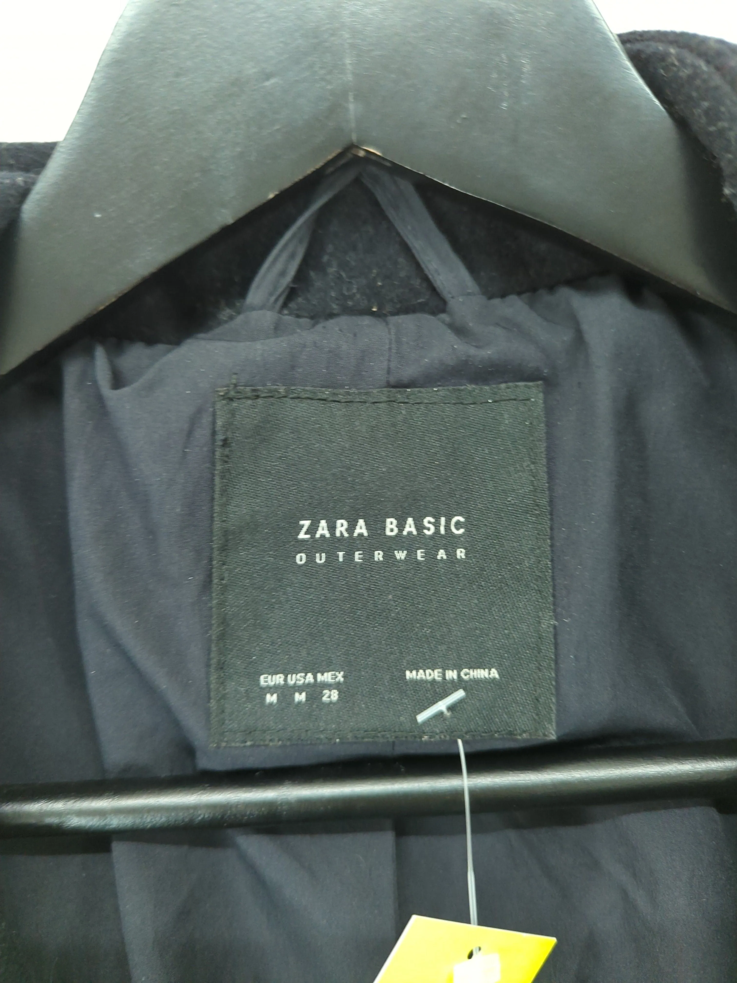Zara Women's Jacket M Black Polyester with Other, Wool