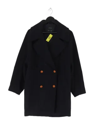 Zara Women's Jacket M Black Polyester with Other, Wool